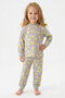 100% Cotton and Printed Girls' Pajama Set 9-36 Months 12741Is - 2