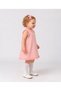 Baby Girl Ruffle Detailed Dress Textured Fabric Crew Neck Summer Dress - 3