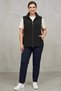 Trend42Plus Large Size Black Vest with Zipper and Pocket Detail - 4