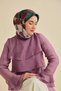 Twill Silk Scarf Belt Pattern Purple 90X90 - 4