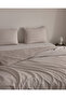 Brunelle Single Cotton Printed Bed Sheet and Duvet Cover Set - Beige - 4