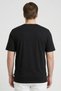 Men Crew Neck Short Sleeve Embroidered Logo T-Shirt, Black - 4