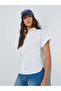 White Short Sleeve Button-Up Shirt - 3