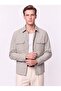 Comfort Fit Side Pockets Flexible Cotton Snap Fasteners Beige Shirt Jacket C 736 - 3