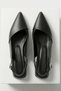 Lupa Black (3 cm) Pointed Toe Daily Use Heeled Ballerinas - 4
