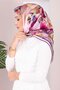 Vintage Rose Patterned Scarf Series Powder - 2