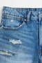 Basic denim mom şort - 7