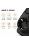 Current Protected 5-Outlet Socket 2Xusb 2Xtype-C Output Current Protection Multiple Socket Multiplier Switched Ftr-31 Black - 4