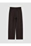 Brown Soft Touch Women's Sports Sweatpants with Elastic Waist - 3
