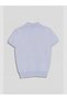 Özmarka New Season Blue Polo Collar Women's Knitwear Sweater - 7