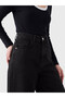 Özmarka New Season Black Straight Fit Women's Jean Trousers - 3