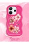 Redmi Note 14 4g Compatible Case Camera Protector Red Silicone Couple Phone Case Floral Pattern - 2