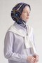 Indigo Loop Pattern Marvella Scarf - 3