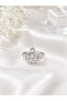 Women's Zircon Stone Swan Model Ring - 4