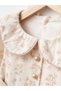 Girl's Premium Series Baby Collar Bow Detailed Dress - 3