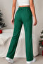 New Season Women's High Waist Side Ribbed Detailed Viscose Two-Threaded Sweatpants - 4