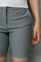 Gray slim fit tight cut shorts - 3