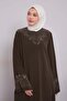 Khaki Ferace with Hidden Side Pockets - 3