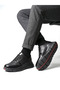 Genuine Leather Men's Casual Shoes – Thick Sole, Lightweight, Orthopedic, Ultra Comfortable, Daily Sneaker - 2