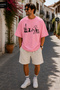 Izmir Printed Crew Neck Casual Unisex Oversize T-Shirt - Cotton Casual T-Shirt