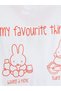 Lcw Kids White Miffy Licensed V-Neck Girls' T-Shirt - 4
