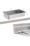 Food Pans 6-Pack - 10cm Deep Commercial Stainless Steel Hotel Pans w/Anti-Jamming Design, Handles for Steam Tables NSF Certified - 4