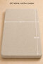 Double Elastic Bed Sheet 160X200 cm Light Cream with Flexible Edges - 4