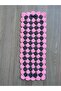 Hand Knitted 2-Piece Bath Washcloth Set - Dowry Style Long and Square Washcloth Set Pink Gray - 3