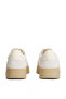 Women's Monogram Logo Patterned Low-Top Comfortable Sole Ecru Sneaker - 5