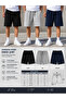 3-Pack Men's Shorts (Black-Grey-Navy Blue) Summer Shorts Comfortable and Anti-Sweat