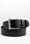 100% Genuine Leather 4.5 cm Double Tongue Buckle Men's Jeans Belt Gift - 2