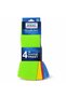 Wikro 4-Pack Microfiber Cleaning Cloth – Multi-Purpose, Soft Textured, Colorful Home and Car Cleaning Cloth