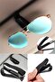 2 Pieces Black Car Sun Visor Glasses Holder Clip Mount Clip Apparatus