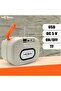 Rechargeable Wireless 2-Side Bass Loud Speaker – Portable 5W Bluetooth Speaker with USB/TF Card Support, Beige - 2