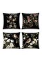Birds on the Branch Patterned Set of 4 Throw Pillow Covers - 3