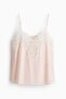 Lace-trimmed strappy top - 4