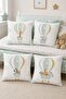 Flying Balloon Safari Patterned 4-Piece Children's and Baby Pillowcase Set - 2