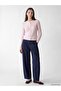 Lcw Modest Pink Hair Braid Patterned Women's Knitwear Cardigan - 2