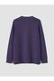 Lcw Grace Purple Crew Neck Women's Knitwear Cardigan - 2