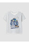 Lcw Kids Ecru Crew Neck Boys' Shorts Pajama Set - 4