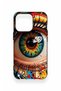 iPhone 13 Pro Compatible Colorful Eye-Pop Pattern Silicone Case - 2