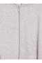 Vizyon New Season Gray Hooded Medium Thick Girls' Zippered Sweatshirt - 4
