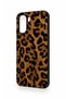 Oppo A6T Compatible Dark Leopard Leather Pattern Silicone Case - 4