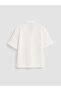 Lcw Kids White Short Sleeve Muslin Boys' Shirt - 4