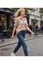 Powder Oversize Polo Collar Gofre Blouse - Looks Like a Casual T-Shirt - 4