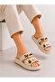 Women's Double-Strapped Charm Detailed Casual Slippers with Comfortable Non-Slip Sole - 2