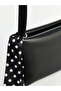 Leather Look Women's Shoulder Bag with Scarf - 4