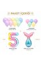Mermaid Birthday Decoration Set 1-9 Years Old Number Balloon Macaron Balloon Party Decoration Set - 4