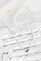Brass Zircon Stone Waterway Eye Model Gold Color Women's Necklace - 2