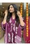 Purple Rayon Printed Kurta with Palazzo & Dupatta - ALV2018-Purple-Size-L-40-Inches - 3
